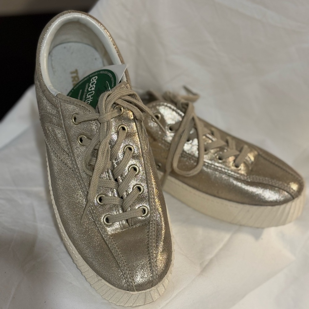 Tretorn metallic sneakers